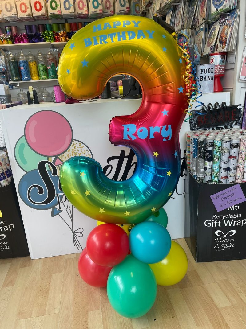 DIY Balloons - Build a Balloon Number Stack - Rainbow