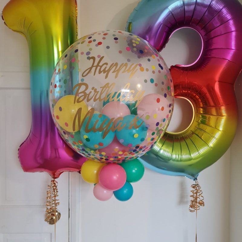 Rainbow Party Balloon theme